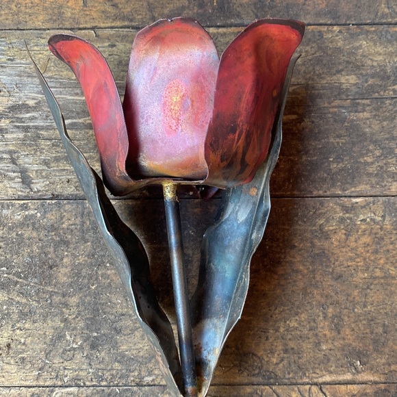 414-You Are Intriguing ❤️ Handcrafted Metal Rose - Picture 4 of 8